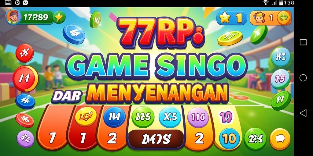 Tampilan gameplay seru di 77RP dengan kartu Bingo.