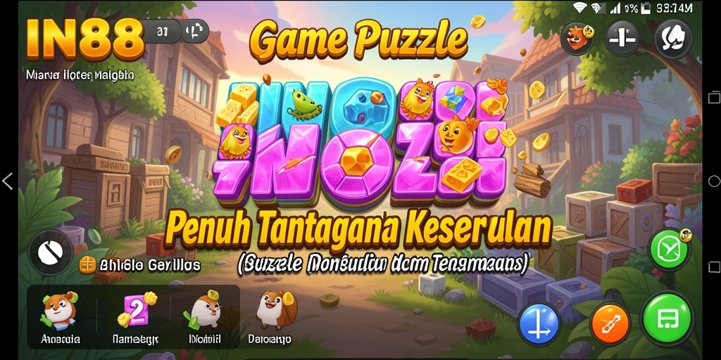 Tampilan menarik gameplay Puzzle IN88 dengan tantangan yang seru.