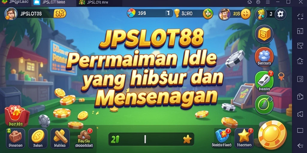 Tampilan gameplay menarik dari JPSLOT88 dengan elemen Idle yang seru.