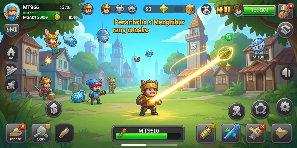 Tampilan gameplay Idle yang menawan di MT966.