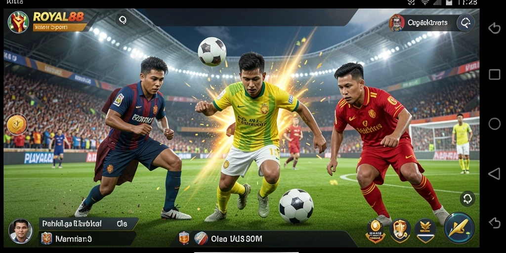 Tampilan gameplay menarik dari ROYAL88 dengan grafik olahraga yang menakjubkan.